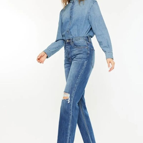 Kancan Ultra High‎ Rise 90's Boyfriend Jeans - Picture 6 of 8
